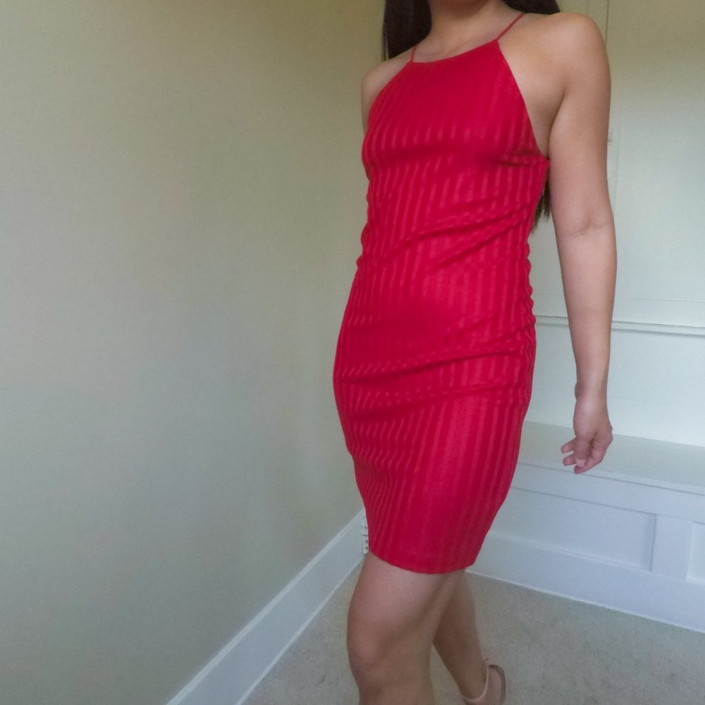 NBD Racer Ribbed Mini Dress - Picture 5 of 6